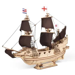 Władca Mórz - drewniany model żaglowca 3D